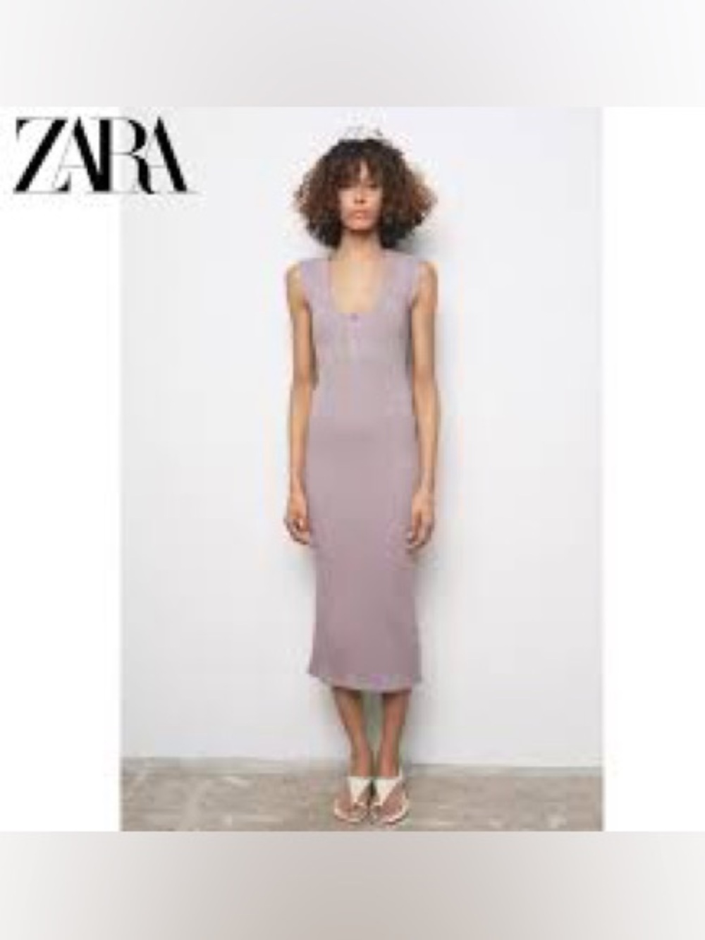 ZARA, the maxi ribbed lilac dress!
